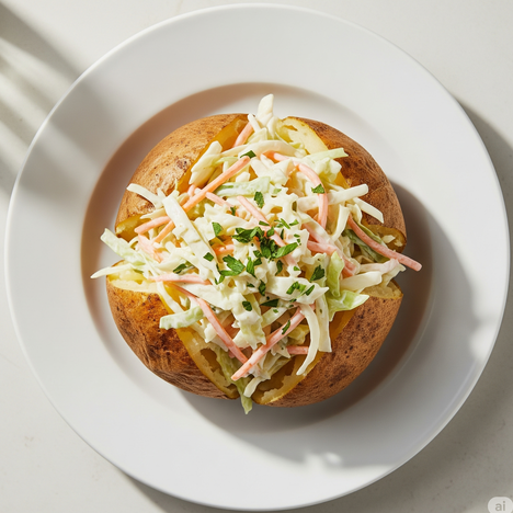 Jacket Potato With Coleslaw 