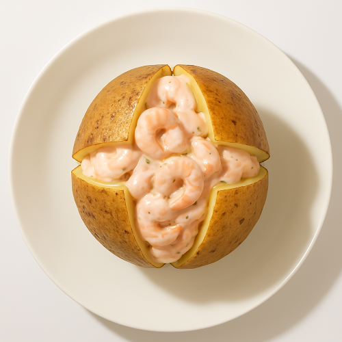 Jacket Potato With Prawn Mayo 