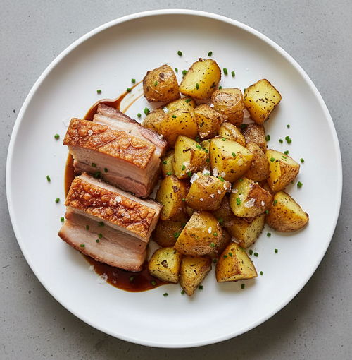 Pork Belly & Crushed Potato 