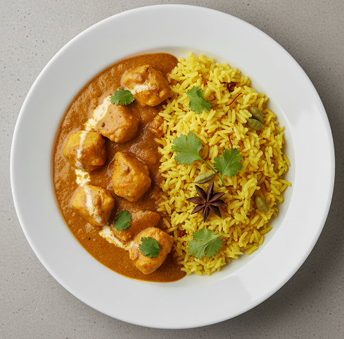 Chicken Curry & Saffron Rice 